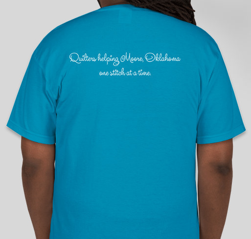 Quilters 'Stitch' Together! Fundraiser - unisex shirt design - back