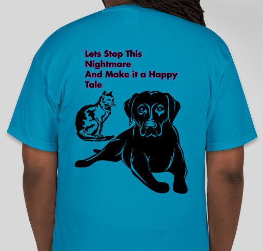 Happy Tale Fundraiser - unisex shirt design - back
