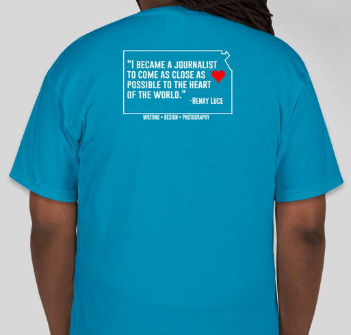 KSPA State Journalism Contest T-shirts Fundraiser - unisex shirt design - back