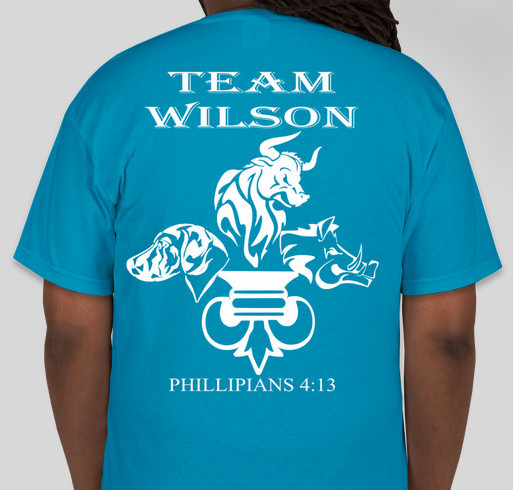 ALEX WILSON'S MEDICAL EXPENSES Fundraiser - unisex shirt design - back