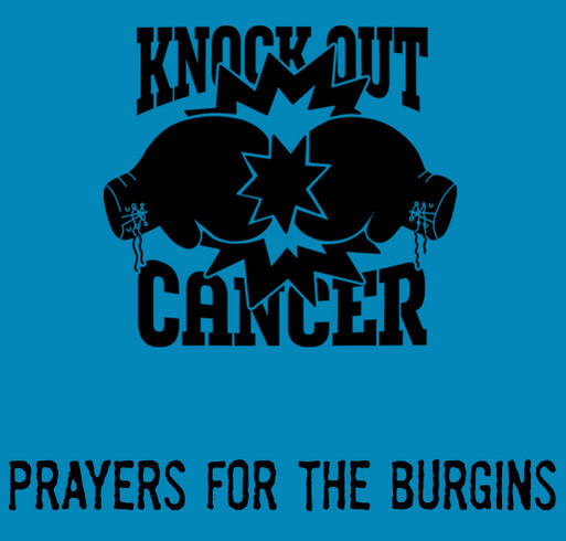Prayers for the Burgins shirt design - zoomed
