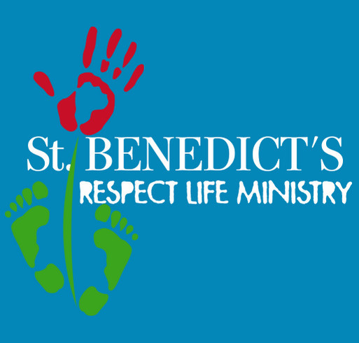 St. Benedict's Respect Life Ministry shirt design - zoomed