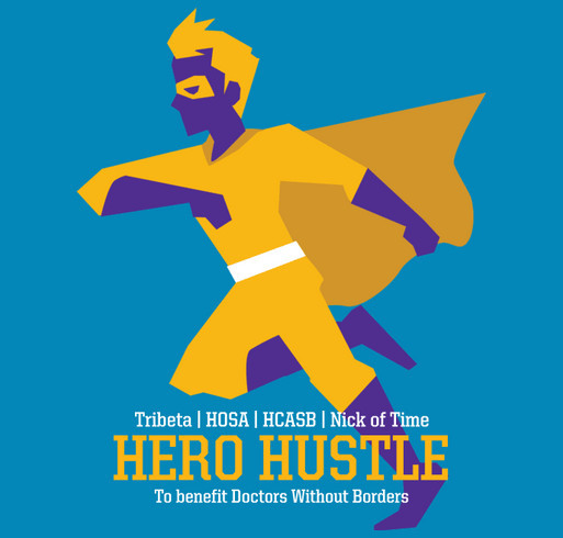 Hero Hustle 5K Walk or Run shirt design - zoomed