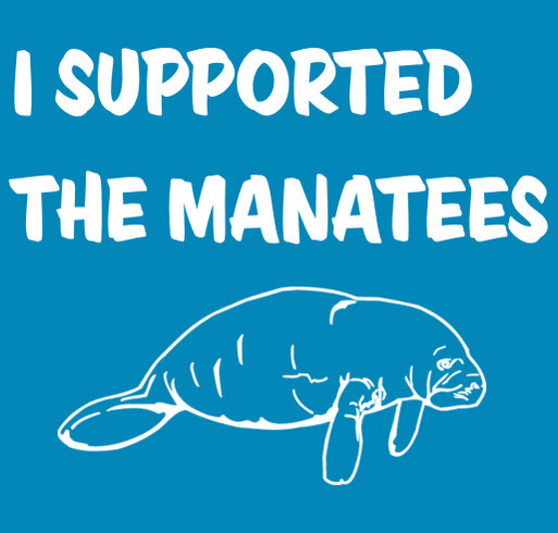 Save The Manatees shirt design - zoomed