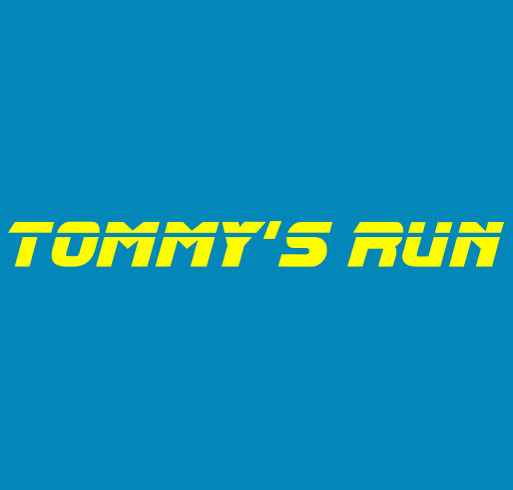 Tommy's Run shirt design - zoomed