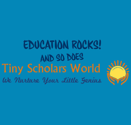 A New Tiny Scholars World shirt design - zoomed