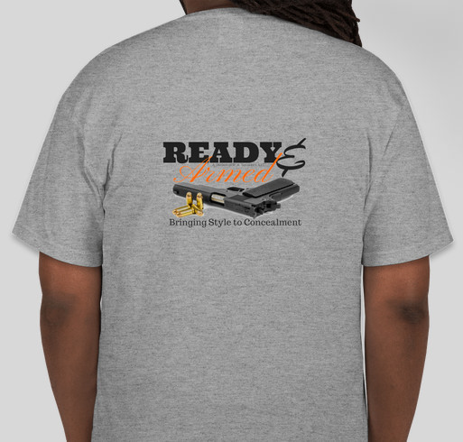 readyandarmed Fundraiser - unisex shirt design - back