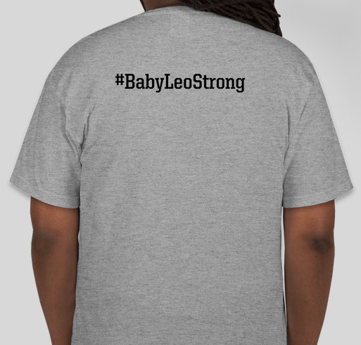Baby Leo Strong Fundraiser - unisex shirt design - back
