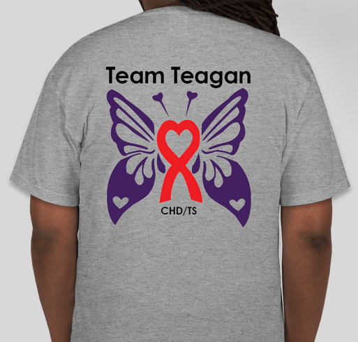 Team Teagan-CHD/TS Fundraiser - unisex shirt design - back