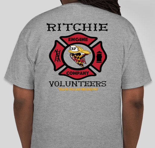 Ritchie Volunteer Fire Department T-shirts Fundraiser - unisex shirt design - back