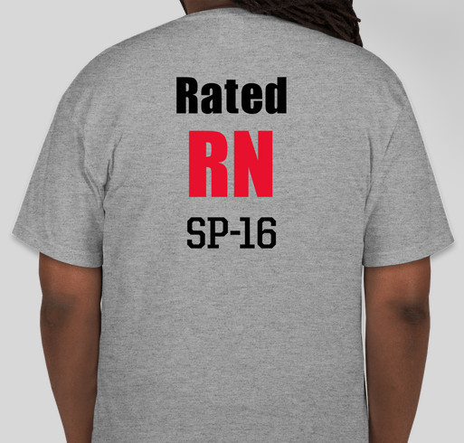 Class of 2016 RN T-Shirt Fundraiser - unisex shirt design - back