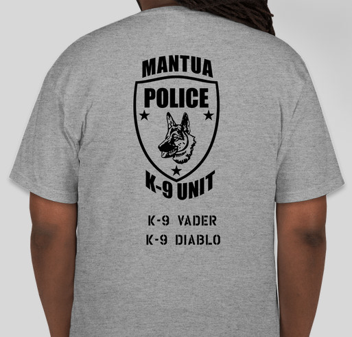 Mantua Police K9 Fund Fundraiser - unisex shirt design - back