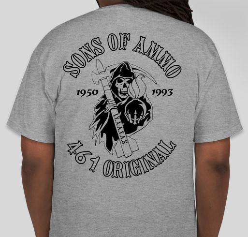 SONS of AMMO 461 ORIGINAL Fundraiser - unisex shirt design - back