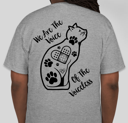 Help Save Millie the Cat Shot and Left to Die Fundraiser - unisex shirt design - back