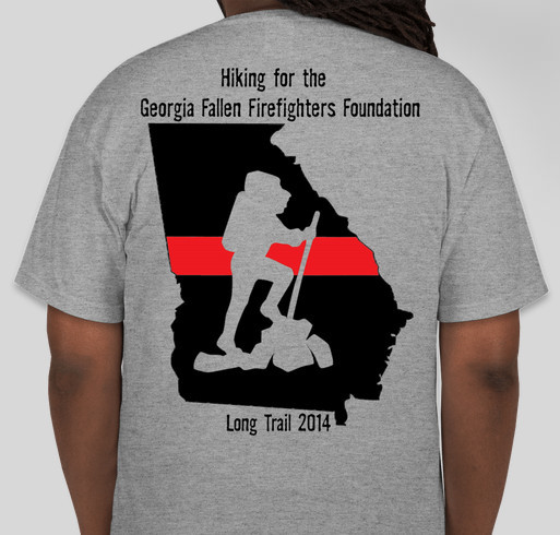 Hike For The Fallen Fundraiser - unisex shirt design - back