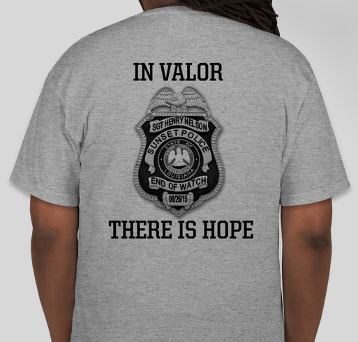 Sgt. Henry Nelson Memorial Shirt Fundraiser - unisex shirt design - back