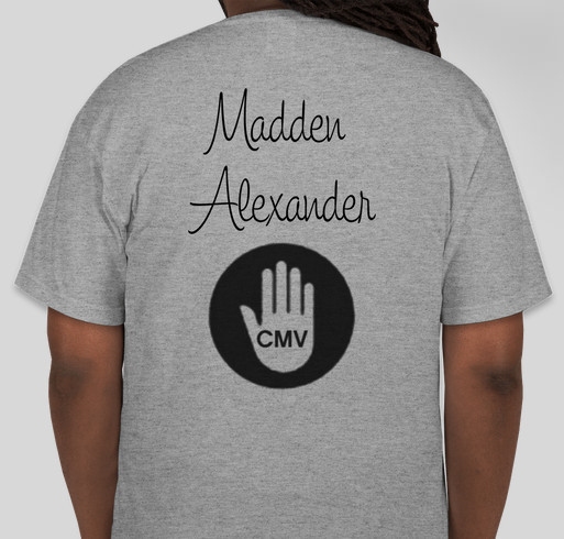 CMVawareness Fundraiser - unisex shirt design - back