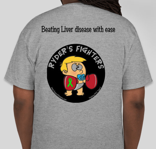 Ryder's Fighters Fundraiser - unisex shirt design - back