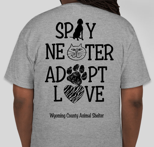 Help Every Lil" Bit Shelter Support Raise money to help our Local Shelter Fundraiser - unisex shirt design - back