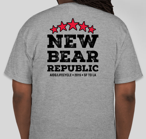 New Bear Republic 2015 Fundraiser - unisex shirt design - back