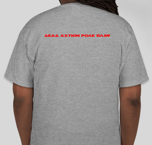 Dead Action Role Play Fundraiser - unisex shirt design - back