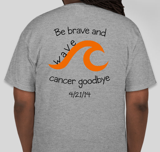 #TeamAudreyV Fundraiser - unisex shirt design - back