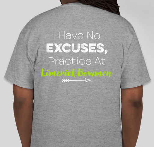 No Excuse Fundraiser - unisex shirt design - back