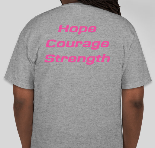 Jill's cancer fight Fundraiser - unisex shirt design - back