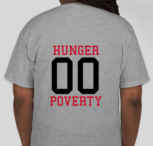 HOPE (Hunger Outdated Poverty Eliminated) recognizes World Hunger Day Fundraiser - unisex shirt design - back