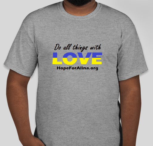 Bring Alina Home: HopeForAlina.Org Fundraiser - unisex shirt design - front