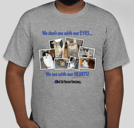 We See with our heart Fundraiser - unisex shirt design - front