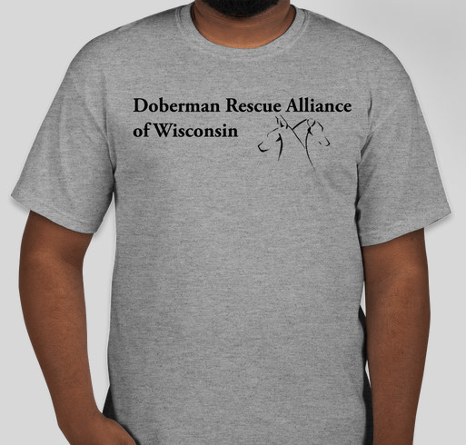 Doberman Rescue Alliance of Wisconsin Fundraiser - unisex shirt design - small