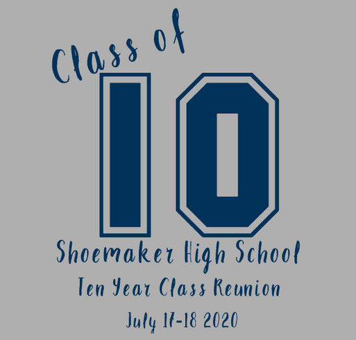 Shoemaker class of 2010 Reunion shirt design - zoomed