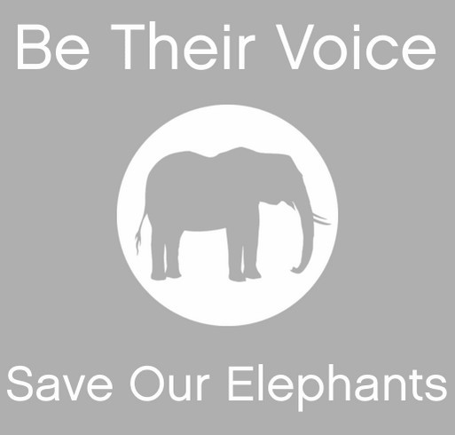 Save Our Elephants shirt design - zoomed