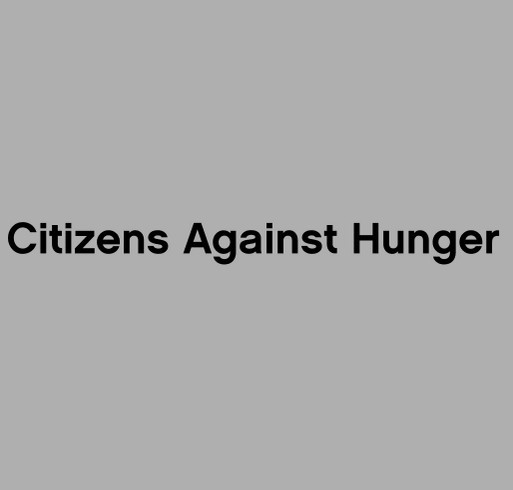 Citizens Against Hunger shirt design - zoomed