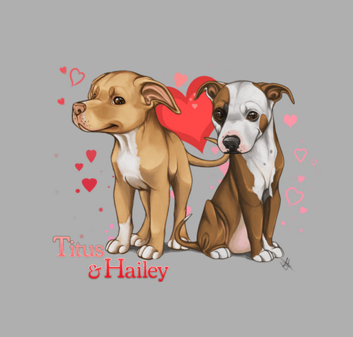 Titus and Hailey T-shirt Fundraiser shirt design - zoomed