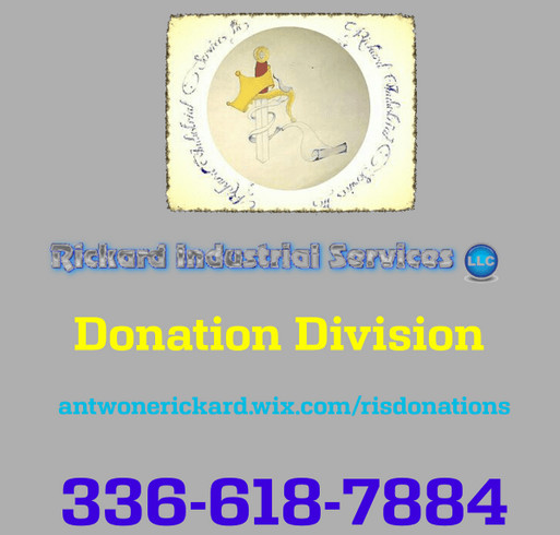 Rickard Industrial Services LLC Donation Division Fundraiser shirt design - zoomed