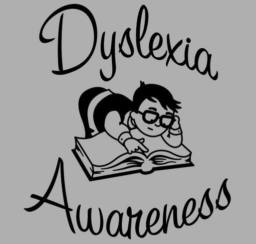 Dyslexia Awareness shirt design - zoomed