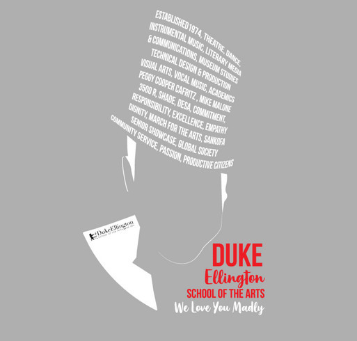 Duke Ellington School of the Arts - March for the Arts 2020 shirt design - zoomed