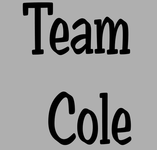 Team Cole shirt design - zoomed