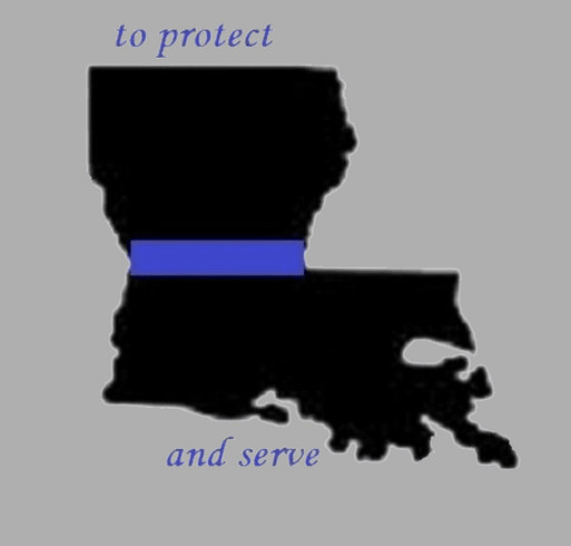 Louisiana Auxiliary- Wives Behind the Badge shirt design - zoomed