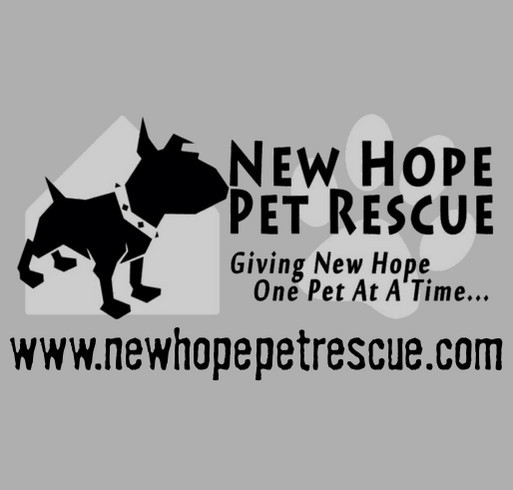 New Hope Pet Rescue shirt design - zoomed