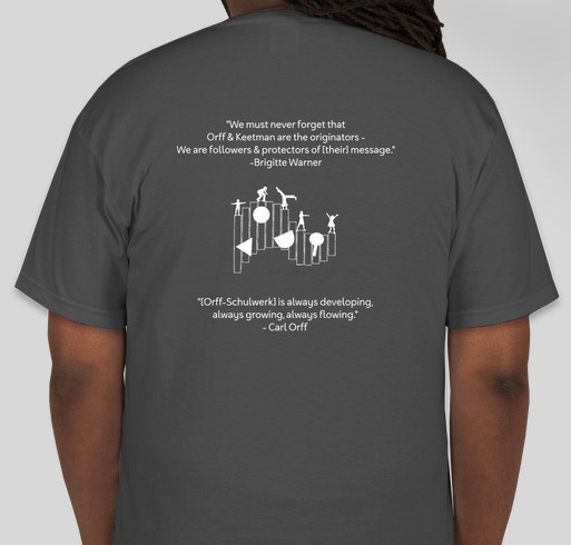 50th Anniversary Shirts for the Middle Atlantic Chapter of the American Orff-Schulwerk Association Fundraiser - unisex shirt design - back
