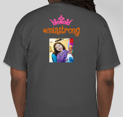 #miastrong Fundraiser - unisex shirt design - back