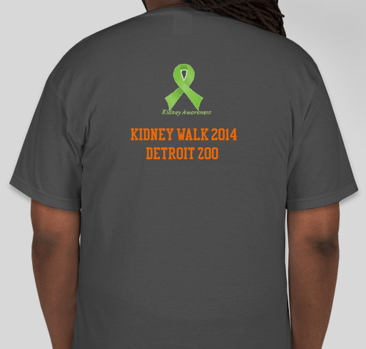 TEAM Truth Detroit Kidney Walk 2014 Fundraiser - unisex shirt design - back