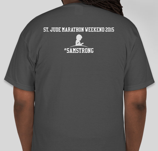 #Samstrong St. Jude Marathon Booster Campaign Fundraiser - unisex shirt design - back