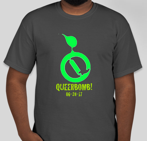 Fund QueerBomb 2017!!! Fundraiser - unisex shirt design - front