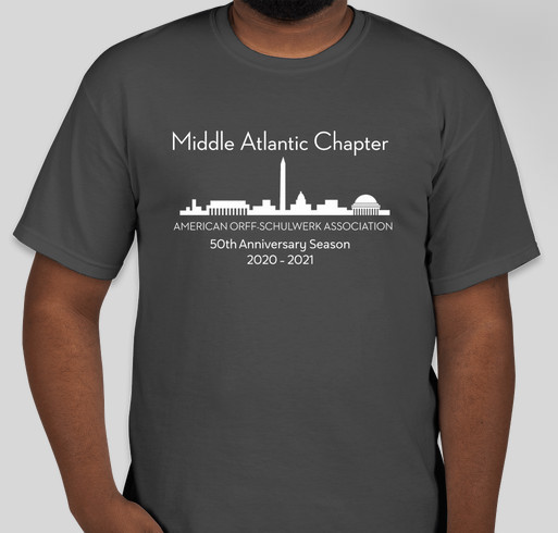50th Anniversary Shirts for the Middle Atlantic Chapter of the American Orff-Schulwerk Association Fundraiser - unisex shirt design - front