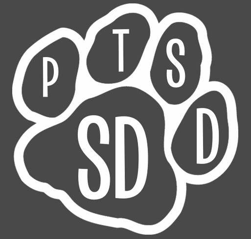 Getting a Furry Helper for PTSD shirt design - zoomed