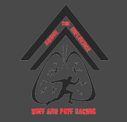 Huff and Puff Above the Influence Virtual Run shirt design - zoomed